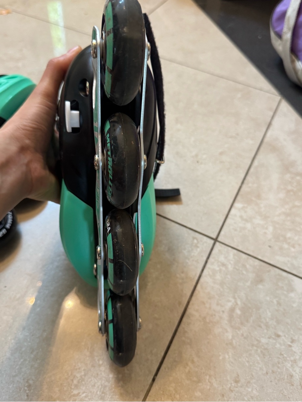 Kids Teal Adjustable Inline Skates - Unknown Brand
